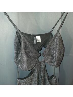 Divided Sparkly Cutout romper Size M